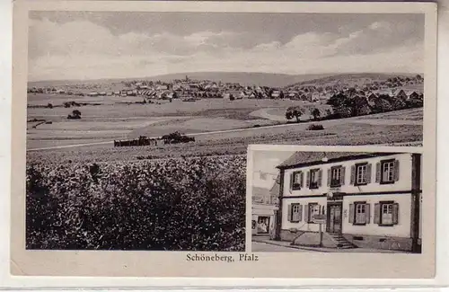 60472 Feldpost Ak Schöneberg Palatinat Gasthaus Ludwig Schmolze 1939