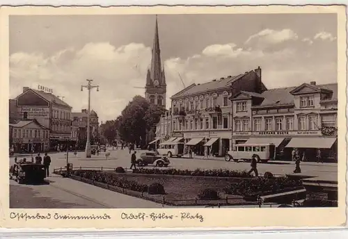 60470 Ak Balte balnéaire Swinemünde Vue de la ville 1937