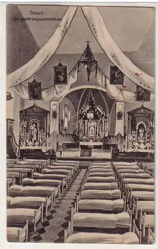 60445 Poste de terrain Ak Tailly en 1915 l'église transformée en hôpital