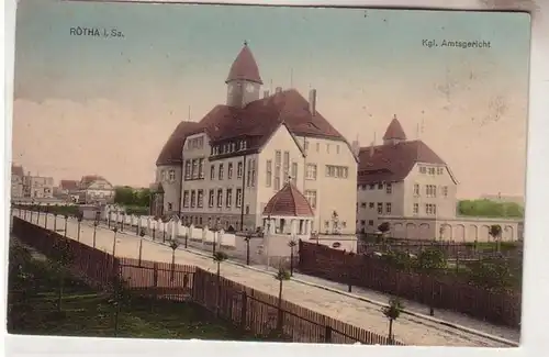 60410 Ak Rötha in Sachsen königliches Amtsgericht 1911