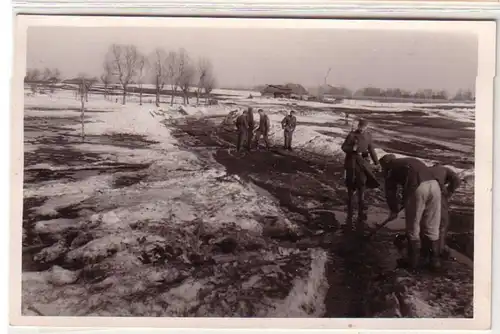 60327 Photo Ak Leski Pologne Carpathes soldats à la garde pendant la 2e guerre mondiale