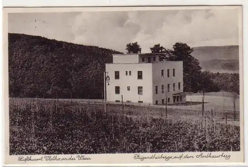 60264 Vlotho à l'auberge de jeunesse Weser sur le mont Amthaus 1938