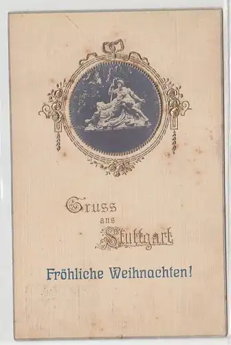 60219 Fröhliche Weihnachten Ak Gruss aus Stuttgart 1910