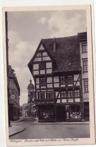 60205 Ak Göttingen Quentin'sche Straße mit Blick in die Kurze Straße um 1940