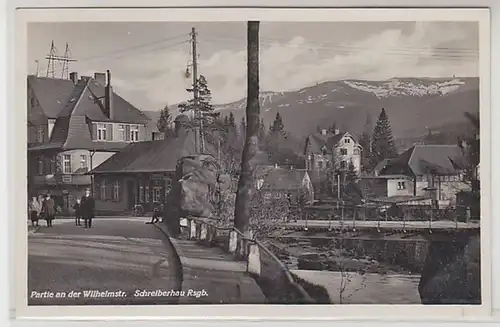 60189 Ak Schreiberhau im Riesengebirge Partie an der Wilhelmstraße 1932