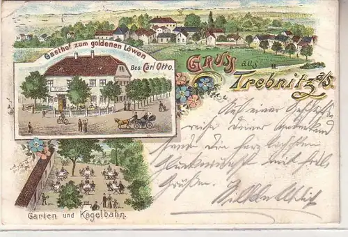 60177 Ak Lithographie Gruß aus Trebnitz a.S. 1903