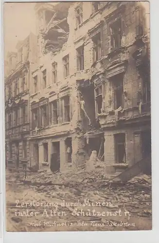 60167 Photo Ak Berlin Dévastation par les mines dans l'ancienne route de la protection 1919