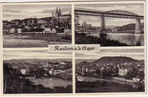 60161 Multi-image Ak Kaaden au Eger en Bohême 1939