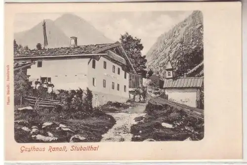 60124 Ak Stubaithal in Tirol Gasthaus Ranalt um 1900