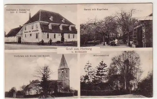 60112 Mehrbild Ak Gruß aus Horburg bei Schkeuditz 1911