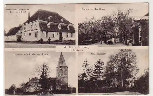 60112 Multi-image Ak Salutation de Horburg bei Schkeuditz 1911