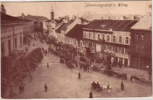 60092 Feldpost Ak Vilnius Image d'humeur 1916