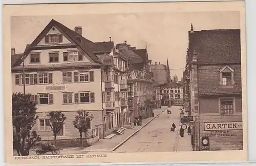 60051 Ak Rorschach Hauptstrasse avec hôtel de ville et auberge 1928