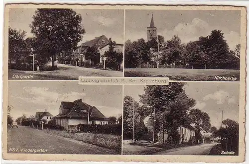 60008 Mehrbild Ak Ludwigsdorf in Oberschlesien um 1940