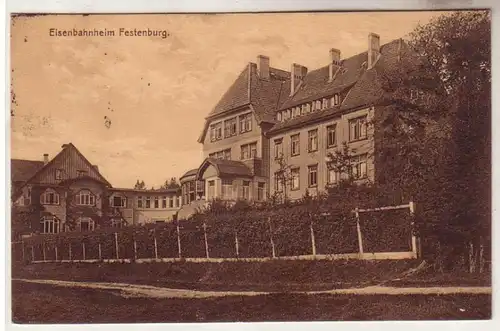 60005 Ak Eisenbahnheim Festenburg bei Clausthal Zellerfeld 1921