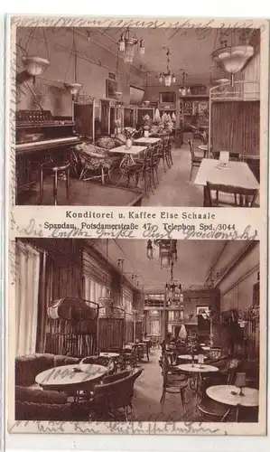 59942 Ak Spandau Konditorei und Kaffee Else Schaale Potsdamerstraße 47, 1929
