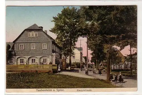 59925 Ak Taubenheim an der Spree Hauptstrasse 1909