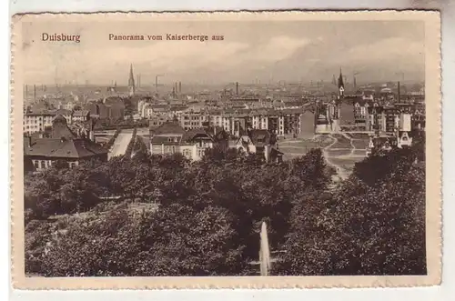 59899 Ak Duisburg Panorama vom Kaiserberge aus 1915