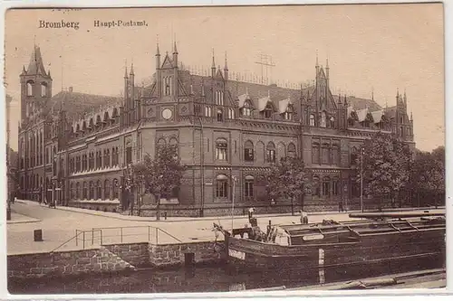 59886 Ak Bromberg Haupt Postamt 1917