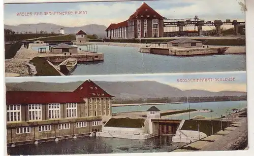 59882 Ak Bâler Centrales électriques du Rhin Augst et Schleuse vers 1910