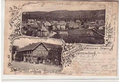 59841 Mehrbild Ak Gruß aus Jonsdorf Hotel Weisser Stein 1902