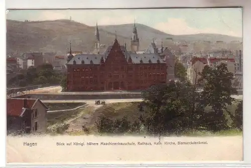 59828 Ak Hagen königliche höhere Maschinenbauschule 1906