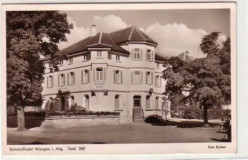 59782 Ak Bahnhofhotel Wangen dans l'Allgäu vers 1950