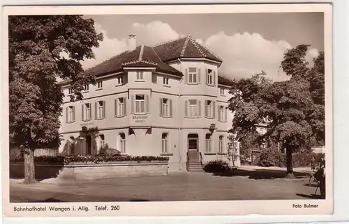 59782 Ak Bahnhofhotel Wangen im Allgäu um 1950