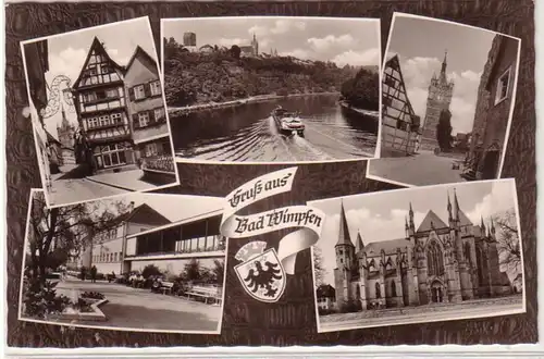 59767 Mehrbild Ak Gruß aus Bad Wimpfen 1964