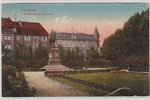 59754 Ak Osnabrück Kaiser Wilhelm Denkmal 1926
