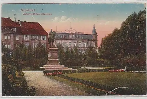 59754 Ak Osnabrück Kaiser Wilhelm Monument 1926