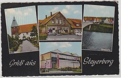 59749 Multi-image Ak Salutation de Steyerberg Boulangerie, etc. 1974