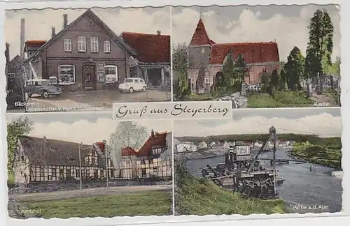 59748 Mehrbild Ak Gruß aus Steyerberg Bäckerei usw. 1967