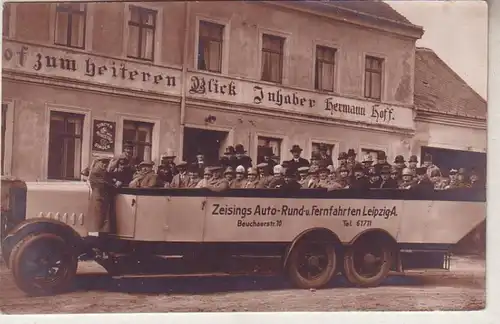 59707 Foto Ak Zeisings Auto Rund und Fernfahrten Leipzig A. Beuchaerstraße 10