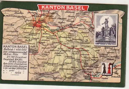 59670 Cartes Ak Canton de Bâle Suisse vers 1910