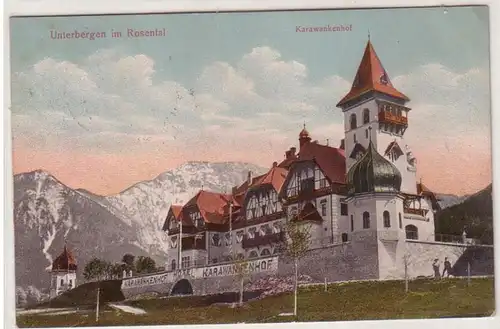 59659 Ak Unterbergen im Rosenthal Karawankenhof 1910