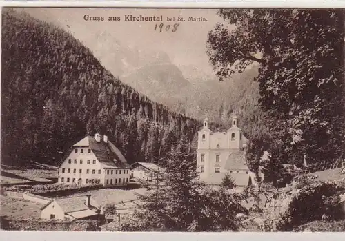 59653 Ak Gruß aus Kirchental bei St. Martin 1908