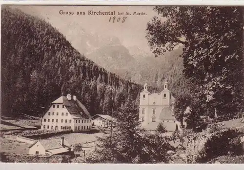 59653 Ak Salutation de Kirchental près de St. Martin 1908