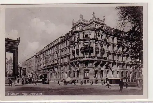 59641 Ak Stuttgart Hotel Marquart 1944