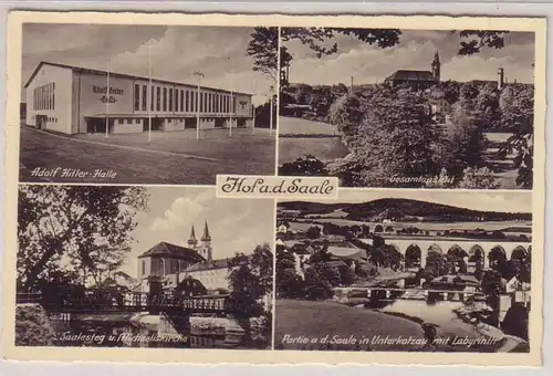 59604 Mehrbild Ak Hof an der Saale Ortsansichten um 1940