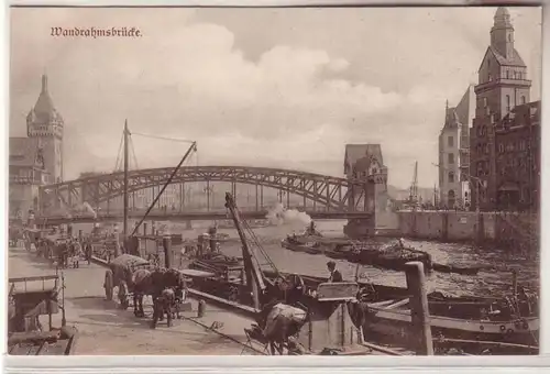 59602 Ak Verein für Handlungs-Commis von 1858 in Hamburg, Wandrahmsbrücke