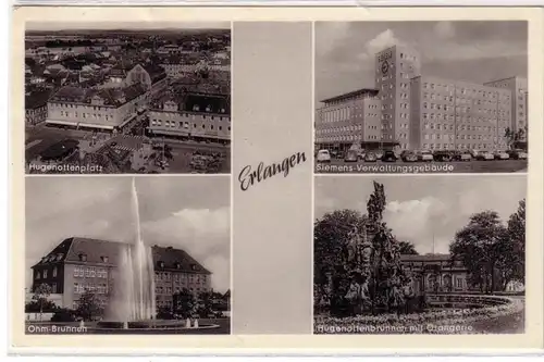 59547 Mehrbild ak Erlangen Siemens Verwaltungsgebäude usw. 1958