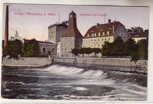 59544 Ak Solbad Dürrenberg an der Saale Kunstturm und Salzamt um 1930