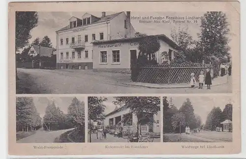 59531 Mehrbild Ak Hotel und Pension Forsthaus Lindhardt 1920