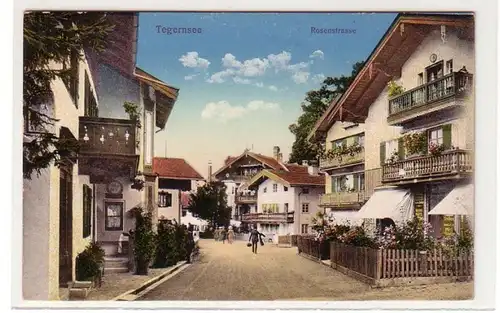 59530 Ak Tegernsee Rosenstrasse um 1910