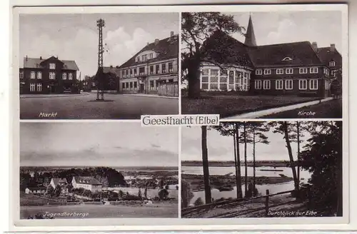 59524 Mehrbild Ak Geesthacht (Elbe) Jugendherberge usw. 1941