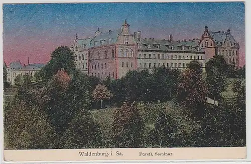 59473 Ak Waldenburg in Sachsen fürstliches Seminar um 1910