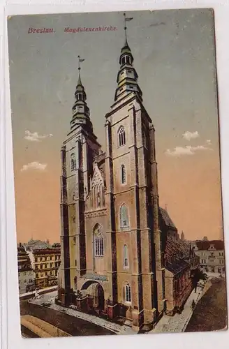 59434 Ak Wroclaw en Silésie Magdalenenkirche 1925