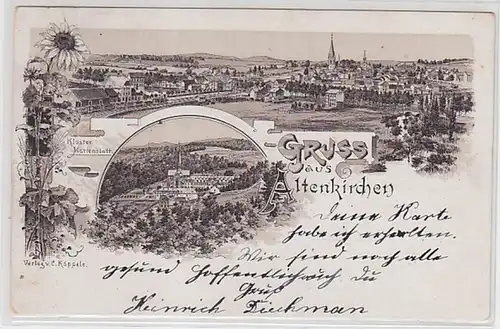 59427 Ak Lithographie Gruß aus Altenkirchen 1903