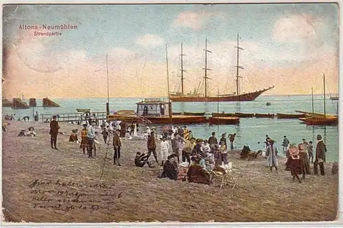 59397 Ak Altona Neumühlen Strandpartie 1900